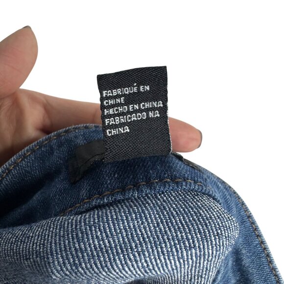 Forever 21 Denim Mini Skirt With Front Zip Closure Women's Size Small Cowgirl - Picture 4 of 5